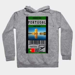 Portugal first class boarding pass Hoodie